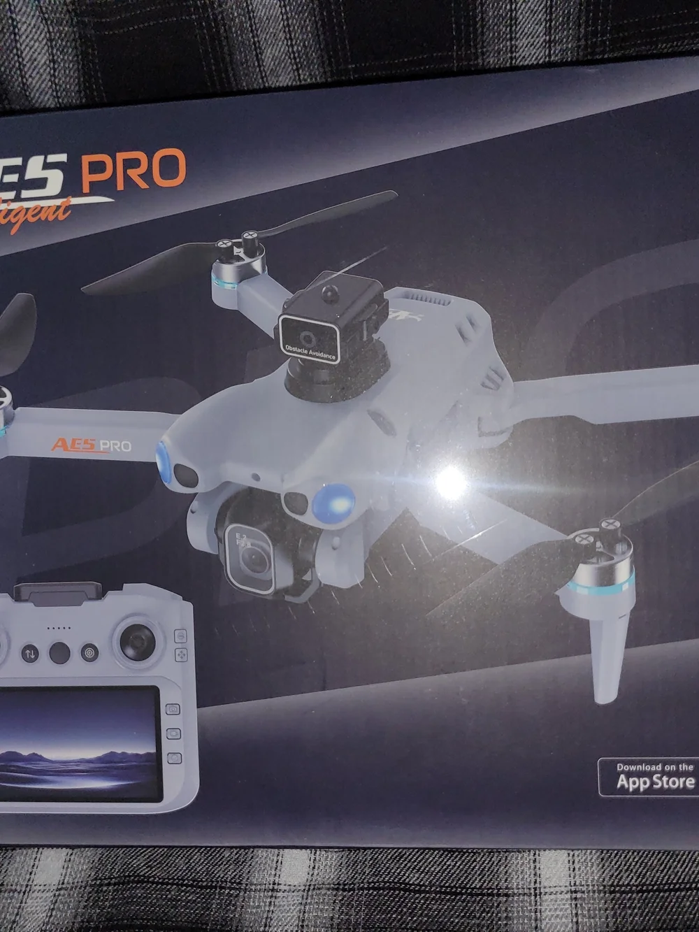 Gray Camera Drone with Remote